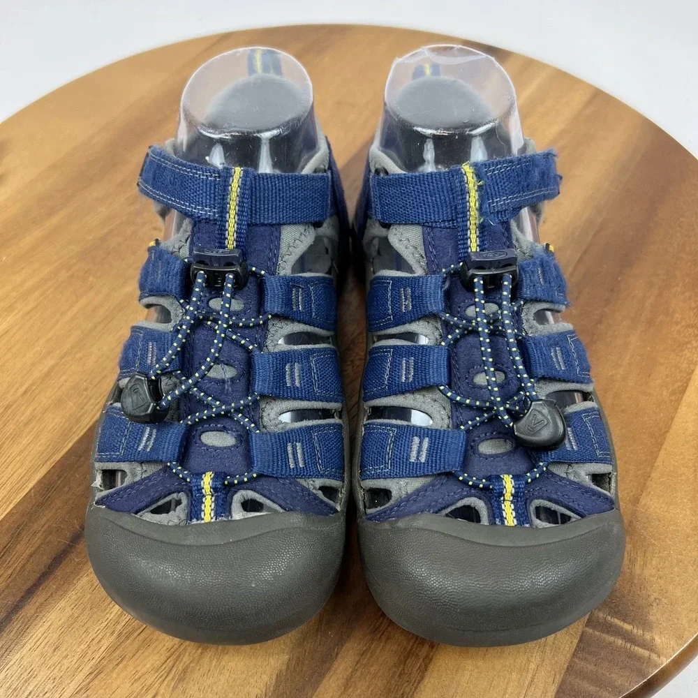 Childrens Big Kids Keen Newport H2 Blue Waterproof Shoes Sandals Size 4‎ Y GUC